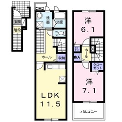 グリーン琥珀の物件間取画像